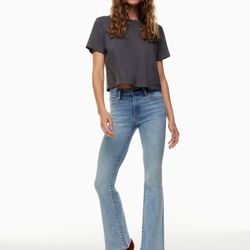 Denim Forum Blue Donna Flare Leg Jeans